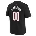 youth portland trail blazers scoot henderson nike black 202425 city edition name  number t-shirt – Genuine NBA Hats & Jerseys for Fans