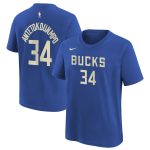 youth milwaukee bucks giannis antetokounmpo nike royal 202425 city edition name  number t-shirt – Genuine NBA Hats & Jerseys for Fans