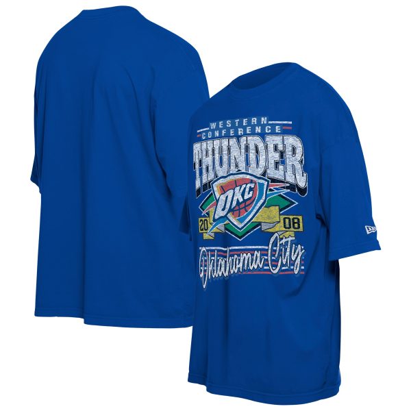 mens oklahoma city thunder new era blue distressed sport classics t-shirt – Genuine NBA Hats & Jerseys for Fans