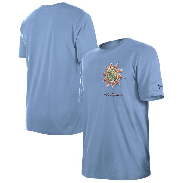 mens san antonio spurs new era light blue 202425 city edition chenille heavyweight t-shirt – Genuine NBA Hats & Jerseys for Fans