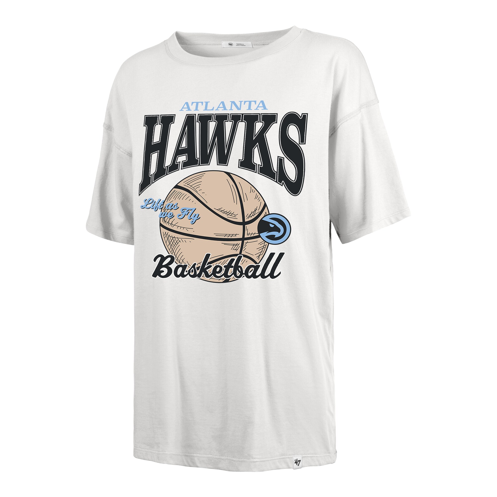 womens atlanta hawks 47 white city edition down court sadie t-shirt – Genuine NBA Hats & Jerseys for Fans