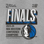mens dallas mavericks fanatics steel 2024 western conference champions locker room post up move t-shirt – Genuine NBA Hats & Jerseys for Fans