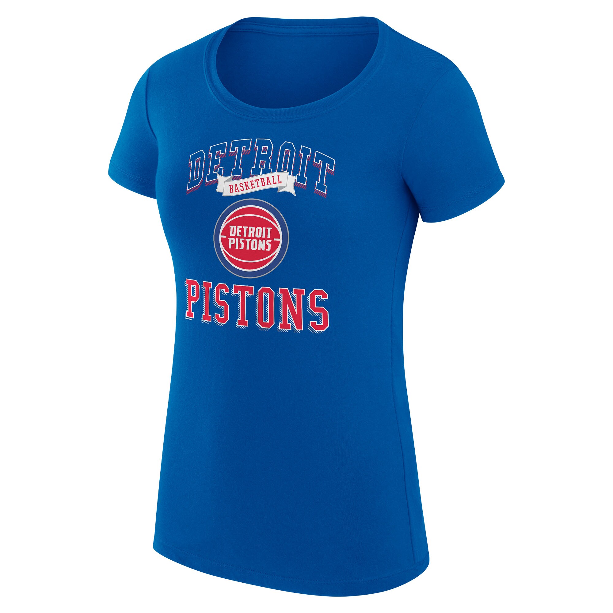 womens detroit pistons g-iii 4her by carl banks blue team logo fitted t-shirt – Genuine NBA Hats & Jerseys for Fans