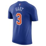 mens new york knicks josh hart nike blue icon edition name  number t-shirt – Genuine NBA Hats & Jerseys for Fans