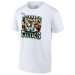 mens boston celtics fanatics white 2024 nba finals champions pull up jumper caricature t-shirt – Genuine NBA Hats & Jerseys for Fans