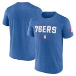 mens philadelphia 76ers heather royal block practice performance t-shirt – Genuine NBA Hats & Jerseys for Fans