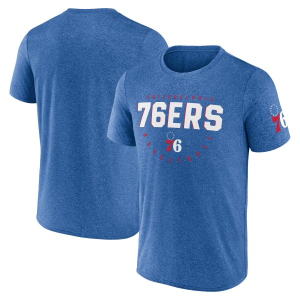 mens philadelphia 76ers heather royal block practice performance t-shirt – Genuine NBA Hats & Jerseys for Fans