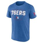 mens philadelphia 76ers heather royal block practice performance t-shirt – Genuine NBA Hats & Jerseys for Fans