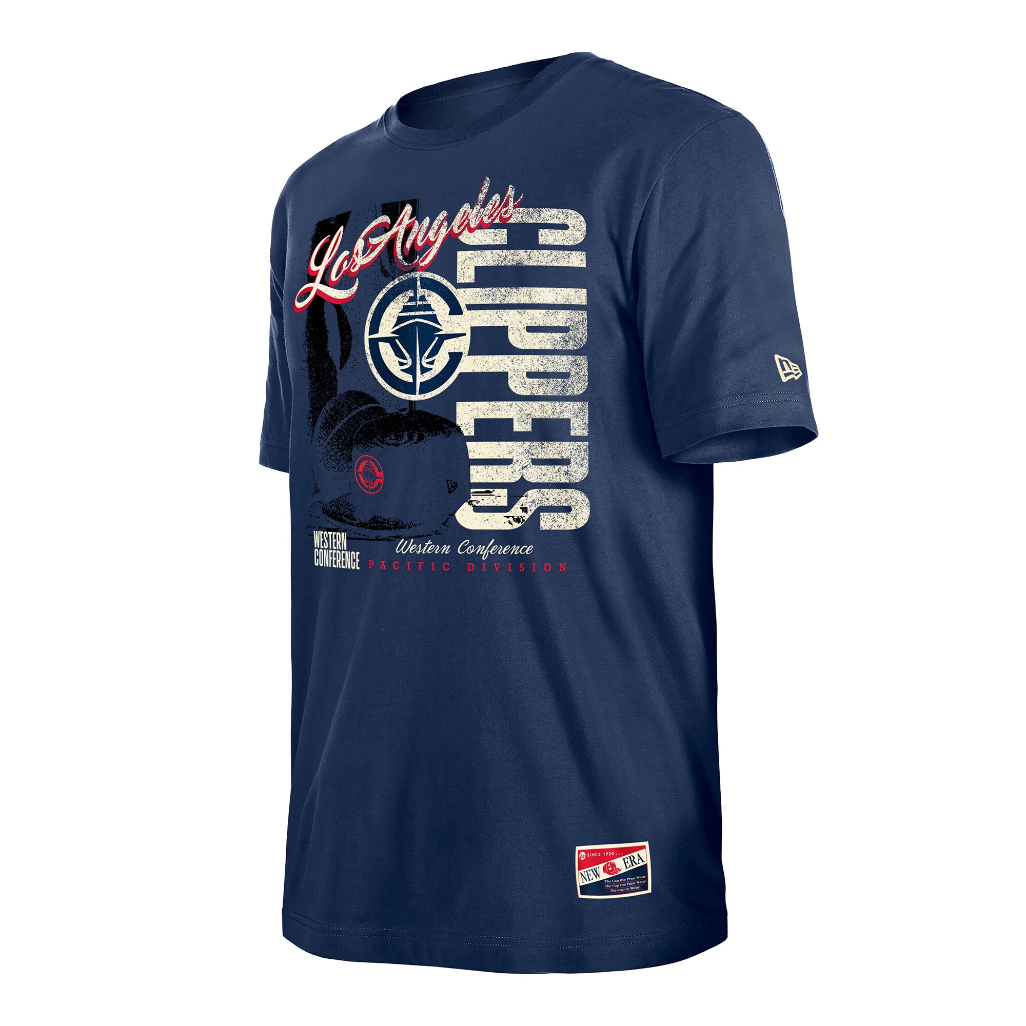 mens la clippers new era navy distressed throwback vintage color pack t-shirt – Genuine NBA Hats & Jerseys for Fans