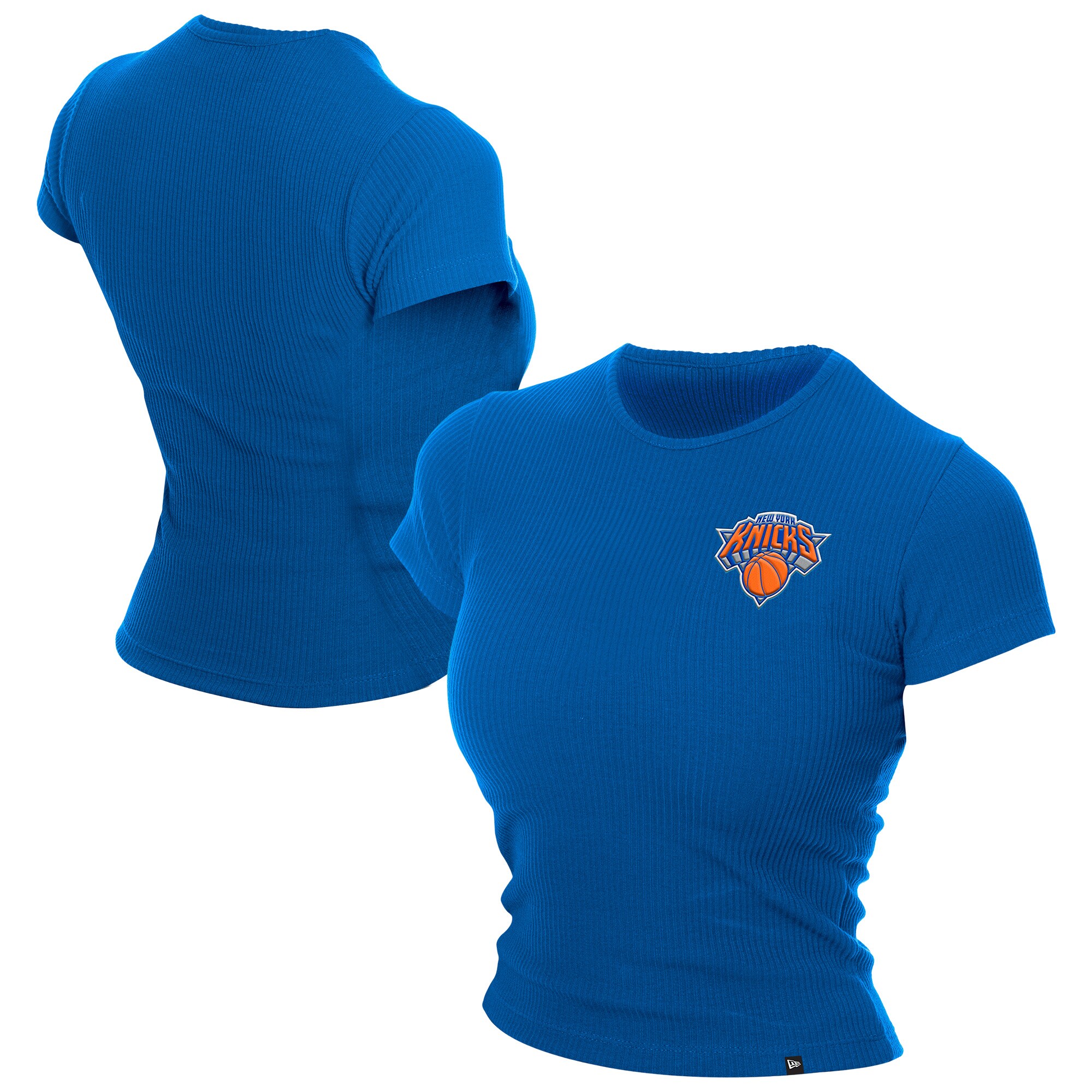 womens new york knicks new era blue leisure collection baby doll cropped t-shirt – Genuine NBA Hats & Jerseys for Fans womens new york knicks new era blue leisure collection baby doll cropped t-shirt – Genuine NBA Hats & Jerseys for Fans