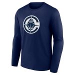 mens la clippers navy primary logo long sleeve t-shirt – Genuine NBA Hats & Jerseys for Fans