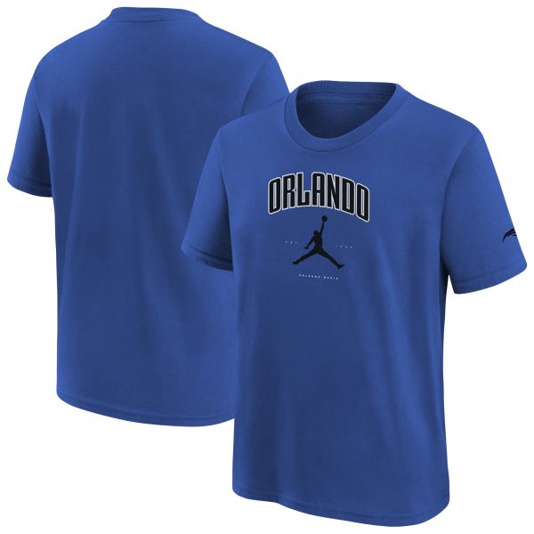 youth orlando magic jordan brand blue essential cities t-shirt – Genuine NBA Hats & Jerseys for Fans