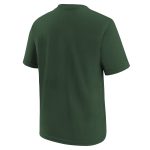 youth milwaukee bucks jordan brand hunter green essential cities t-shirt – Genuine NBA Hats & Jerseys for Fans