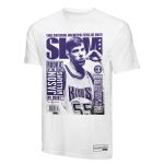 mens sacramento kings jason williams mitchell  ness white slam gradient t-shirt – Genuine NBA Hats & Jerseys for Fans