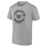 mens charlotte hornets heather gray hoops for troops t-shirt – Genuine NBA Hats & Jerseys for Fans