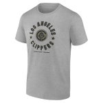 mens la clippers heather gray hoops for troops t-shirt – Genuine NBA Hats & Jerseys for Fans