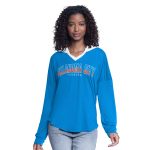 womens oklahoma city thunder g-iii 4her by carl banks blue bench player oversized long sleeve hooded top – Genuine NBA Hats & Jerseys for Fans