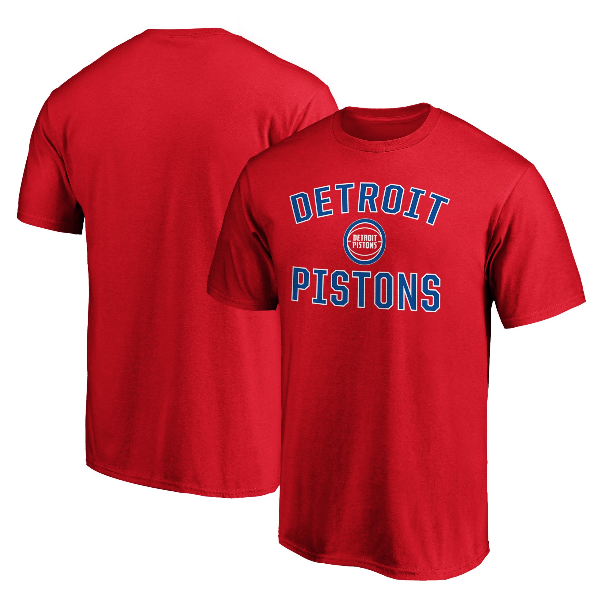 mens detroit pistons red victory arch t-shirt – Genuine NBA Hats & Jerseys for Fans