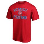 mens detroit pistons red victory arch t-shirt – Genuine NBA Hats & Jerseys for Fans