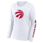 womens toronto raptors fanatics white long sleeve t-shirt – Genuine NBA Hats & Jerseys for Fans