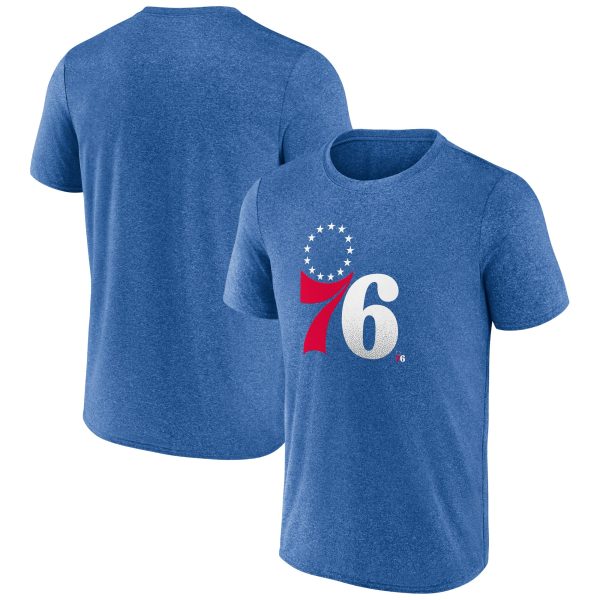 mens philadelphia 76ers fanatics heather royal iconic overtime t-shirt – Genuine NBA Hats & Jerseys for Fans