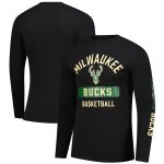 mens milwaukee bucks fanatics black long sleeve t-shirt – Genuine NBA Hats & Jerseys for Fans