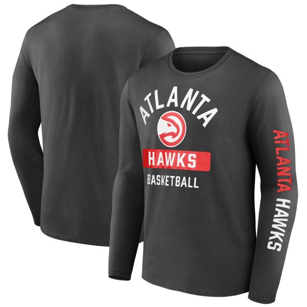 mens atlanta hawks fanatics black long sleeve t-shirt – Genuine NBA Hats & Jerseys for Fans