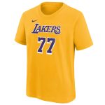 mens los angeles lakers luka dončić nike gold icon edition name  number t-shirt – Genuine NBA Hats & Jerseys for Fans