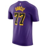 mens los angeles lakers luka dončić jordan brand purple statement edition name  number t-shirt – Genuine NBA Hats & Jerseys for Fans