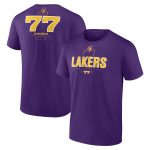 mens los angeles lakers luka dončić purple behind the back name  number t-shirt – Genuine NBA Hats & Jerseys for Fans