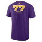 mens los angeles lakers luka dončić purple behind the back name  number t-shirt – Genuine NBA Hats & Jerseys for Fans
