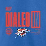 mens oklahoma city thunder fanatics blue 2025 northwest division champions locker room t-shirt – Genuine NBA Hats & Jerseys for Fans