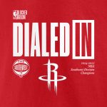 mens houston rockets fanatics athletic red 2025 southwest division champions locker room t-shirt – Genuine NBA Hats & Jerseys for Fans