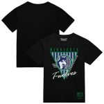 mens minnesota timberwolves mitchell  ness black worldwide collection tri-logo t-shirt – Genuine NBA Hats & Jerseys for Fans