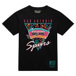 mens san antonio spurs mitchell  ness black worldwide collection tri-logo t-shirt – Genuine NBA Hats & Jerseys for Fans