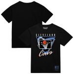mens cleveland cavaliers mitchell  ness black worldwide collection tri-logo t-shirt – Genuine NBA Hats & Jerseys for Fans