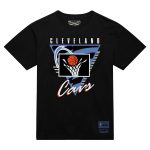 mens cleveland cavaliers mitchell  ness black worldwide collection tri-logo t-shirt – Genuine NBA Hats & Jerseys for Fans
