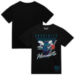 mens charlotte hornets mitchell  ness black worldwide collection tri-logo t-shirt – Genuine NBA Hats & Jerseys for Fans