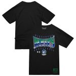 mens minnesota timberwolves mitchell  ness black worldwide collection glow up t-shirt – Genuine NBA Hats & Jerseys for Fans