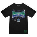 mens minnesota timberwolves mitchell  ness black worldwide collection glow up t-shirt – Genuine NBA Hats & Jerseys for Fans