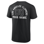 mens la clippers black custom monochrome t-shirt – Genuine NBA Hats & Jerseys for Fans