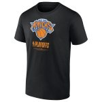 mens new york knicks black 2025 nba playoffs alley oop t-shirt – Genuine NBA Hats & Jerseys for Fans