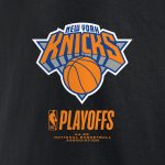mens new york knicks black 2025 nba playoffs alley oop t-shirt – Genuine NBA Hats & Jerseys for Fans