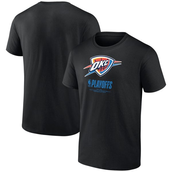 mens oklahoma city thunder black 2025 nba playoffs alley oop t-shirt – Genuine NBA Hats & Jerseys for Fans