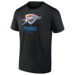 mens oklahoma city thunder black 2025 nba playoffs alley oop t-shirt – Genuine NBA Hats & Jerseys for Fans