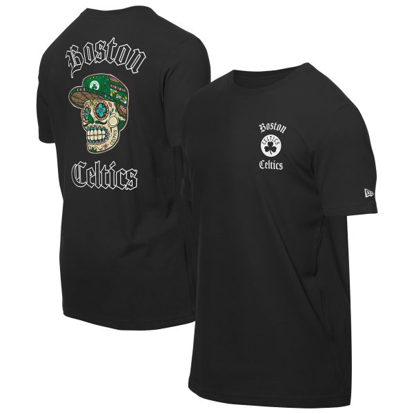 mens boston celtics new era black sugar skulls t-shirt – Genuine NBA Hats & Jerseys for Fans