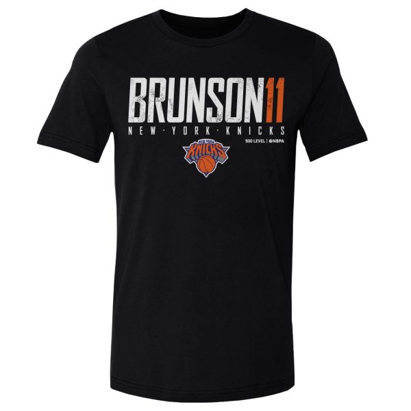 mens new york knicks jalen brunson 500 level black elite t-shirt – Genuine NBA Hats & Jerseys for Fans