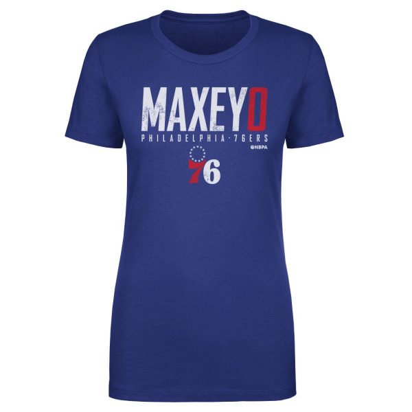 womens philadelphia 76ers tyrese maxey 500 level royal elite t-shirt – Genuine NBA Hats & Jerseys for Fans