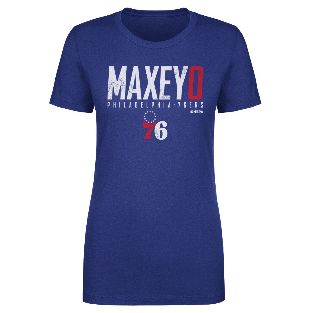womens philadelphia 76ers tyrese maxey 500 level royal elite t-shirt – Genuine NBA Hats & Jerseys for Fans