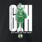 mens boston celtics payton pritchard black 2025 nba sixth man of the year t-shirt – Genuine NBA Hats & Jerseys for Fans